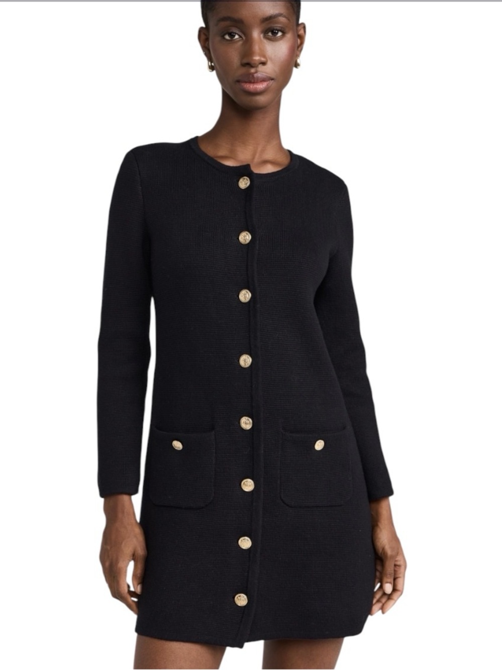 Alex Mill Stella Cotton Cashmere Sweater Dress With Structured Shoulders